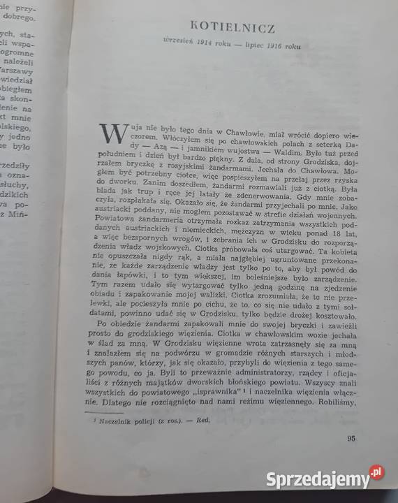 Jerzy Kirchmayer Pamiętniki Książka i Wiedza wielkopolskie Koźminek sprzedam