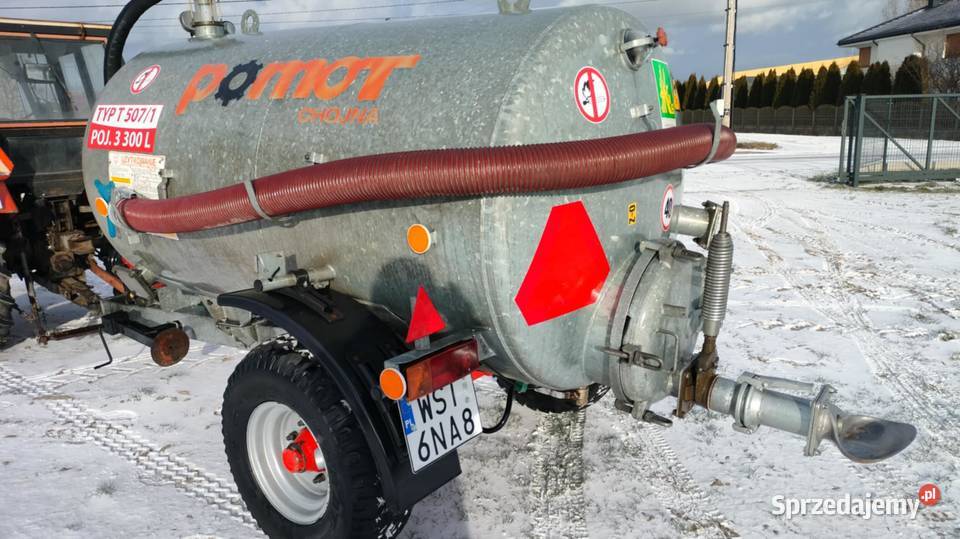 Beczkowóz Pomot 3300 litrów z 2015 roku Łuków