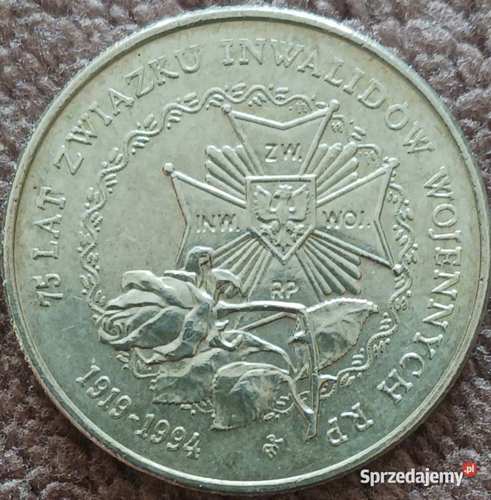 20000 75 lat Związku Inwalidów Wojennych RP 1994 Numizmatyka