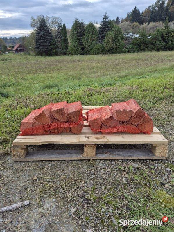 Drewno kominkowe bukowe suche w workach 12dm podkarpackie Olszanica sprzedam