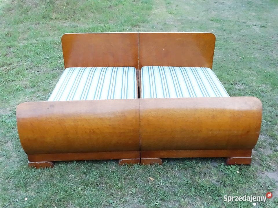Stylowe Łóżko Małżeńskie Art Deco Retro 2w1 Biłgoraj