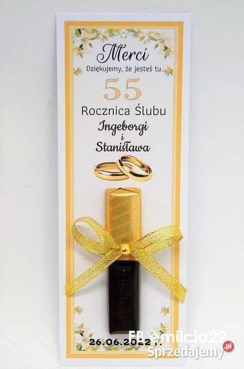 Merci podziękowania gości z okazji Rocznicy sprzedam