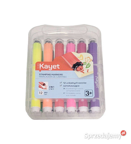pisaki stempelki 12 kayet markery stemplujące