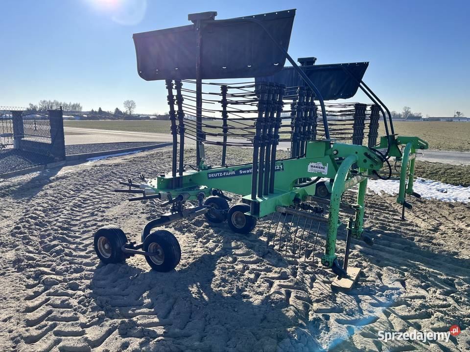 Zgrabiarka Deutz Fahr 4221 Swatmaster Kverneland wielkopolskie Chwałkowo