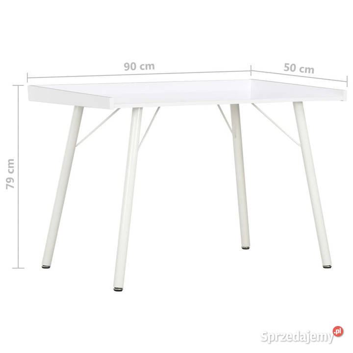 Biurko białe 90 x 50 x 79 WM20269 Warszawa