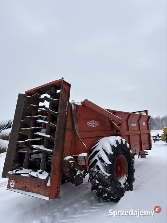 Rozrzutnik obornika Orange 12t łańcuchy hakowe Rozrzutniki obornika Radzyń Podlaski sprzedam