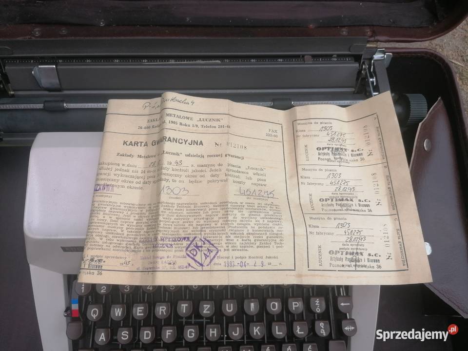 Maszyna do pisania lucznik 1303