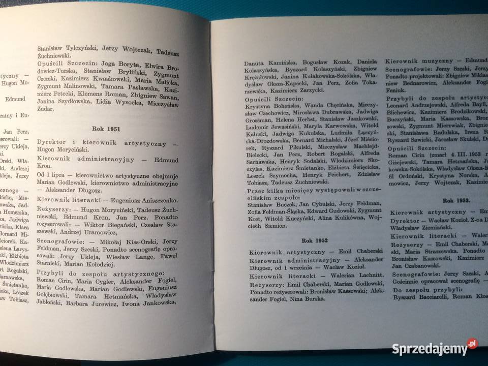 3485 Teatry Dramatyczne W Szczecinie 1945 1965 Szczecin