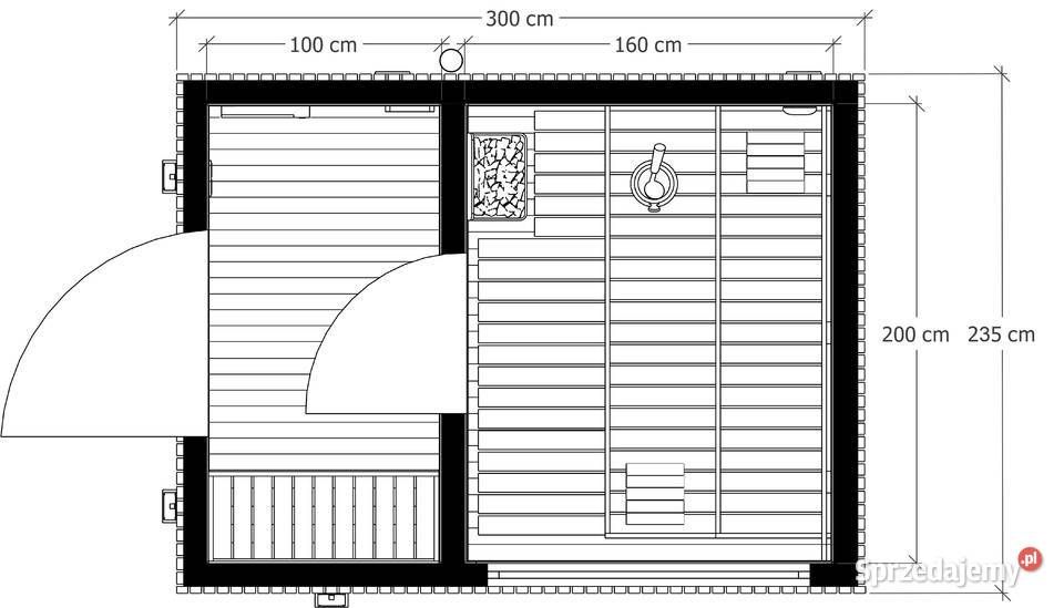 Sauna ogrodowa Elsa 300 x 235 Bielsko-Biała sprzedam