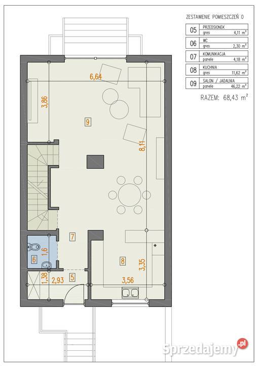 Dom w zabudowie szeregowej Turka os Borek