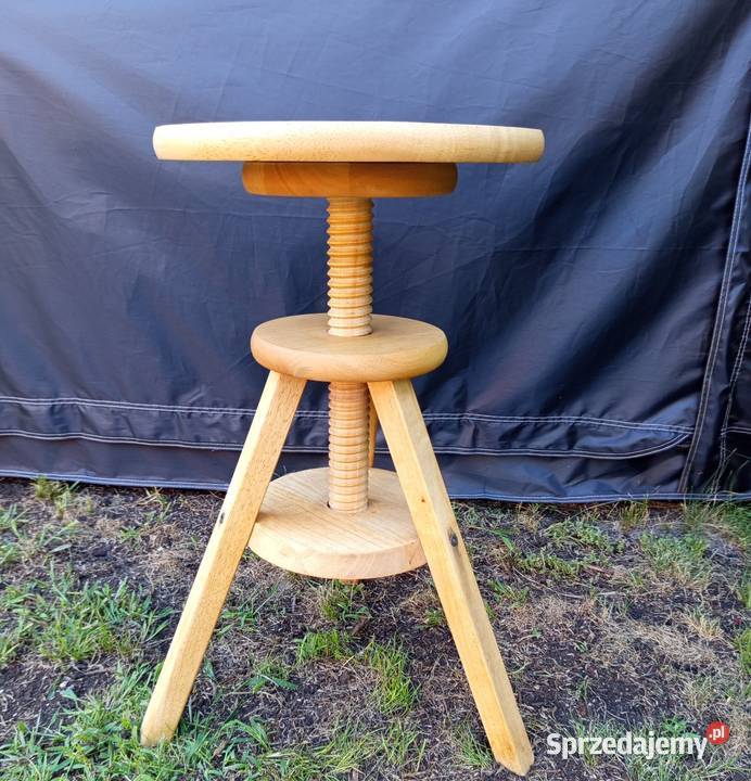 Taboret kuchenny regulowany stołek drewniany do Warszawa