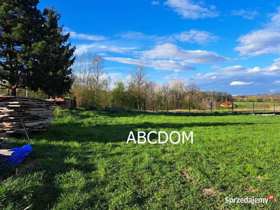 Mogilany piękna działka 13 ar z widokiem na las