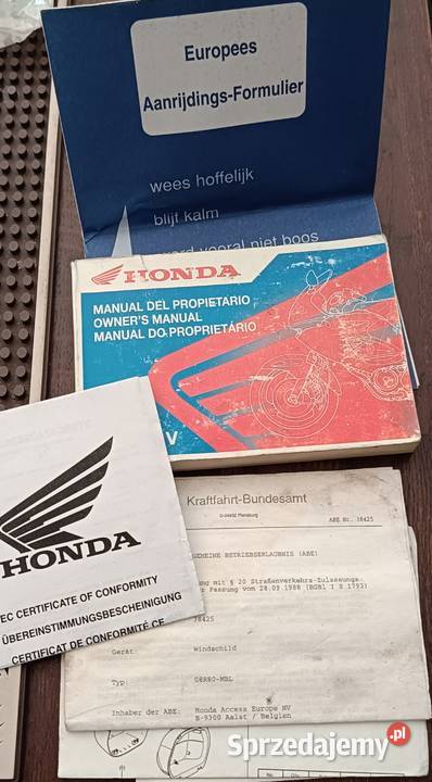 Instrukcja obsługi Honda deauville NTV 650 Kraków sprzedam