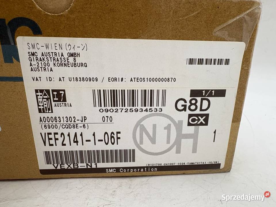 SMC VEF2141106F Proportional control valve Pozostałe Warszawa