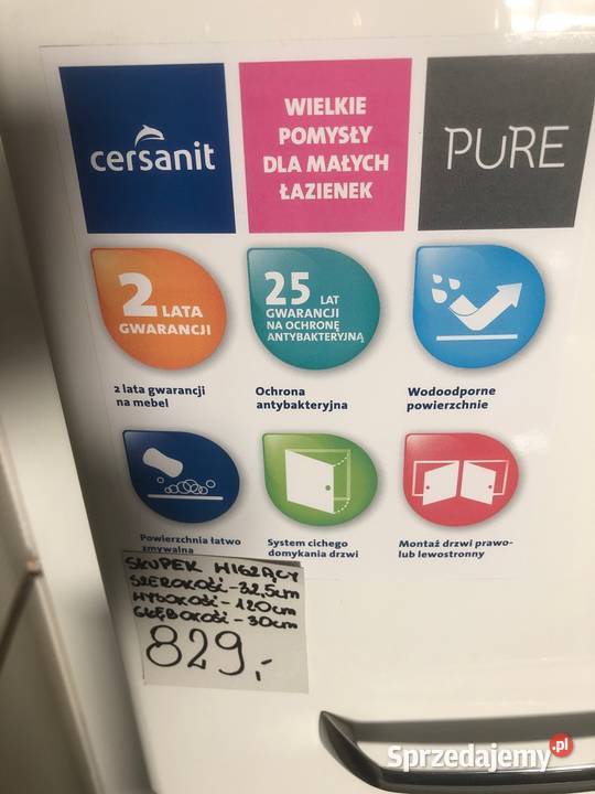 Słopek łazienkowy podwieszany Pure Cersanit Baterie łazienkowe Ostróda