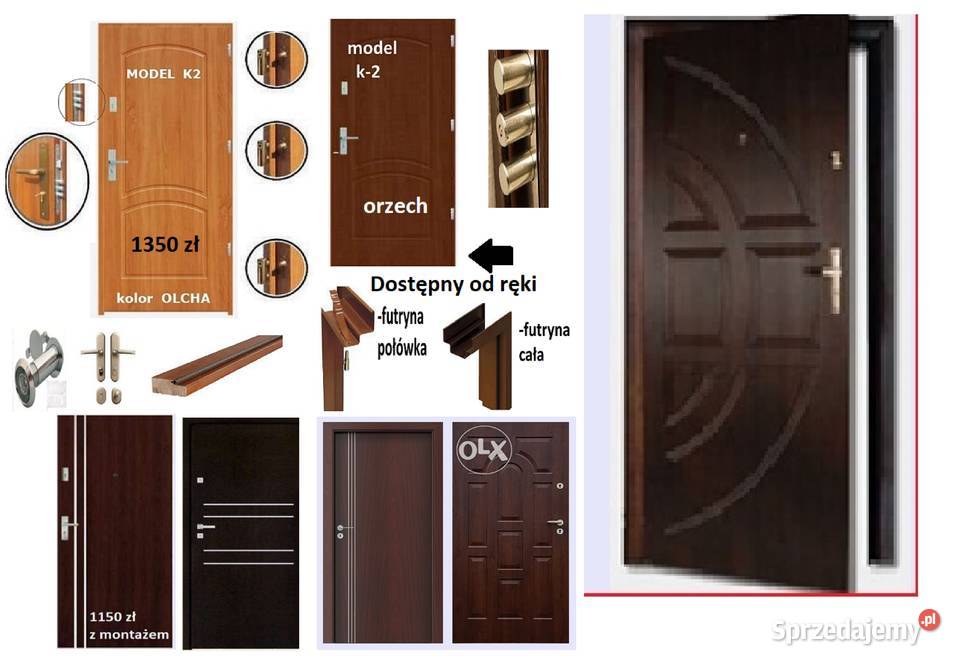 Drzwi metalowe i drewniane zewnętrznewejściowe Aleksandrów Łódzki
