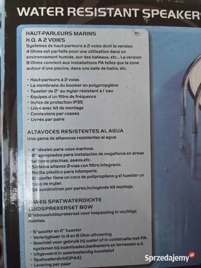 Głośniki wodoodporne skytronic 2 Elektronika Jagatowo