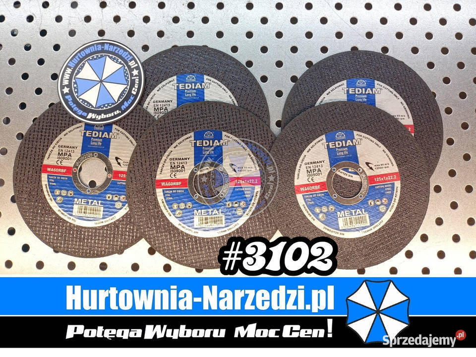 100 sztuk Tarcza do cięcia metalu i stali inox Nowe