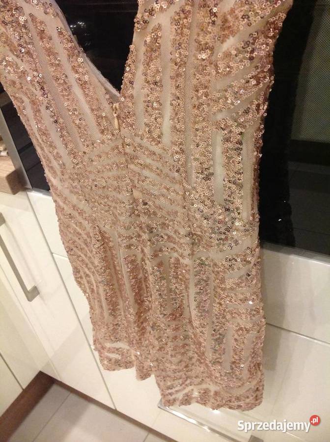 Sukienka Cekinowa Mini Damska BALUOKE XSS NOWA Rozmiar 34(XS) Nowa Sól