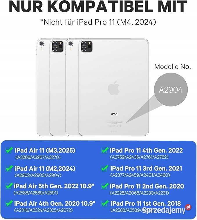 Etui z klawiaturą EARTO do iPad Pro 11 Air 5 Air Pozostałe Myszyniec