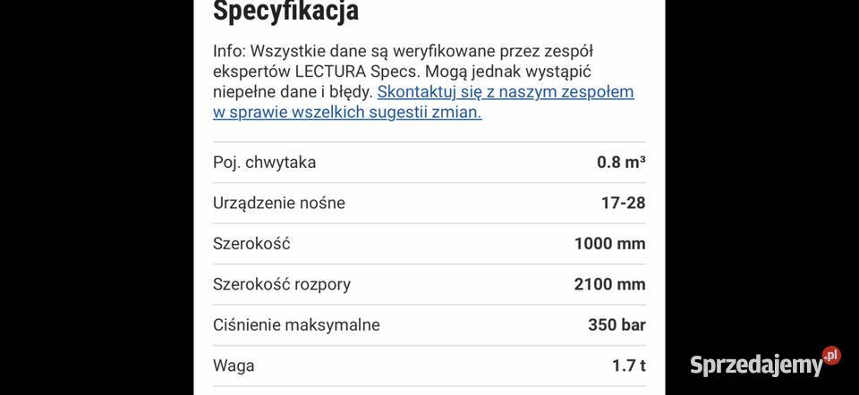 CHWYTAK ATLAS COPCO 1500 Bilcza