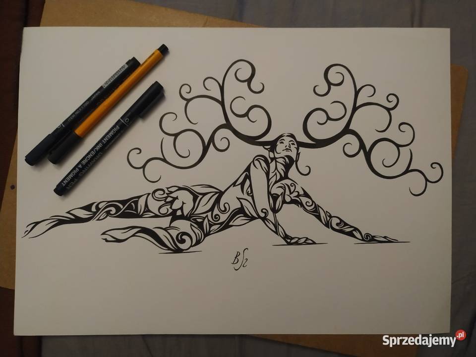 Rysunek rogi cienkopis blok t A3 250 gm2 Warszawa