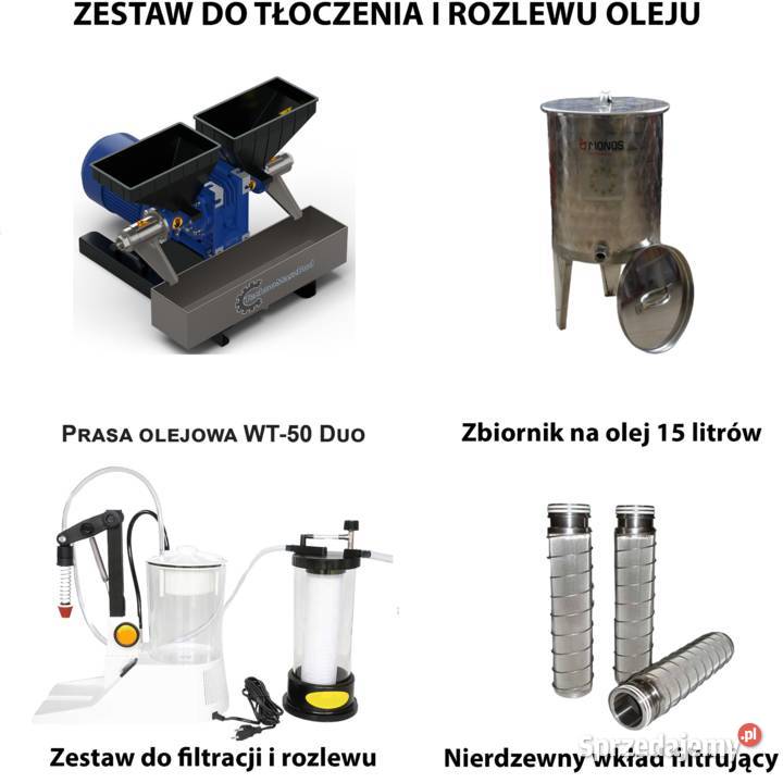 DOMOWY ZESTAW DO TŁOCZENIA I ROZLEWU OLEJU mazowieckie Słupno