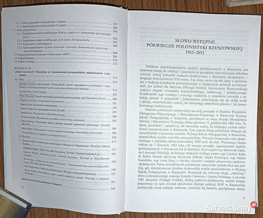 Pięćdziesiąt 50 lat polonistyki rzeszowskiej Rzeszów