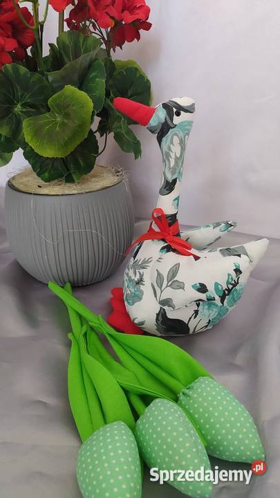 Gąski szyte ozdoby wielkanocne dekoracje wnętrz wielokolorowy podkarpackie Sędziszów Małopolski