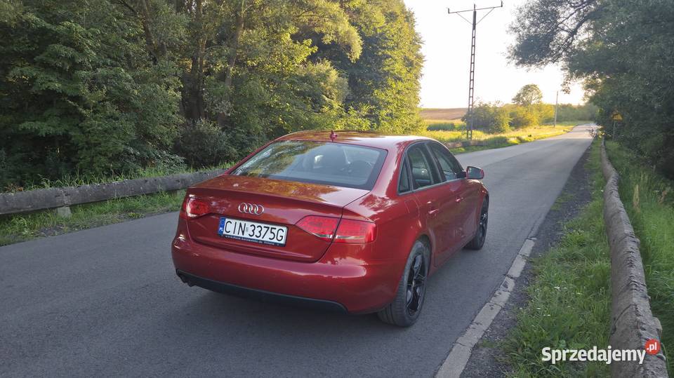 Audi A4B8 20TDI 170 2011r czerwony Kruszwica