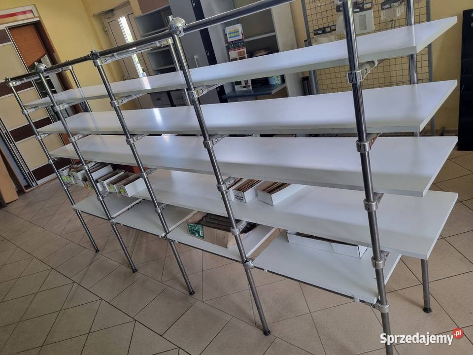 Regały magazynowe sklepowe mocne z płyty 28 30cm kujawsko-pomorskie sprzedam