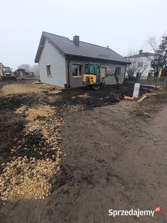 Usługi koparko ładowarka minikoparkaprzyłacza Dąbrowa Górnicza usługi budowlane