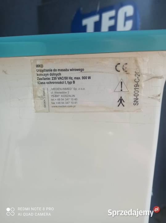 Urządzenie do masażu wirowego kończyn dolnych mazowieckie Legionowo