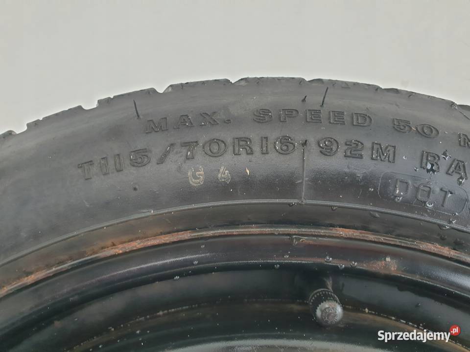 KOŁO ZAPASOWE 11570 R16 5x110 2160115 DOJAZDOWE Chełm sprzedam