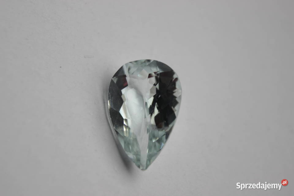 Akwamaryn łezka 360carata na złotą zawieszkę złoto Polkowice