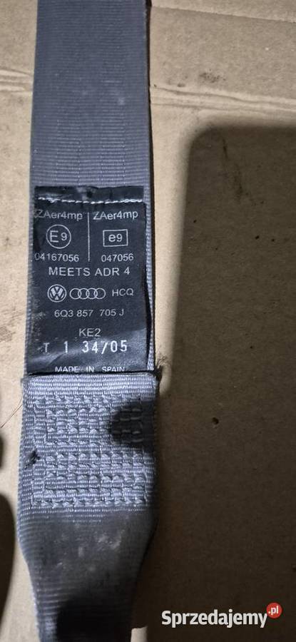 Pasy bezpieczeństwa przód Vw Polo 9N komplet Słupsk