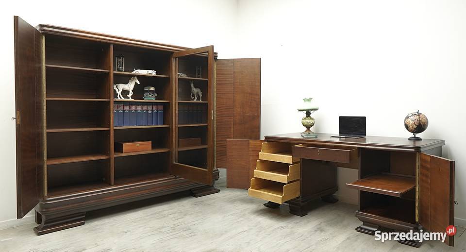 Gabinet w stylu art deco lata 30te renowacji Jerka