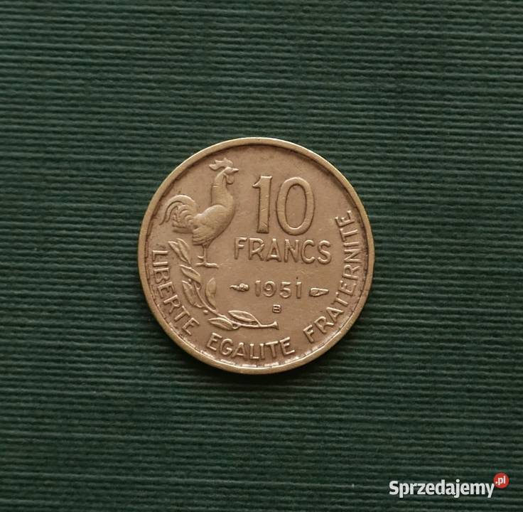FRANCJA 10 franków 1951r Gliwice