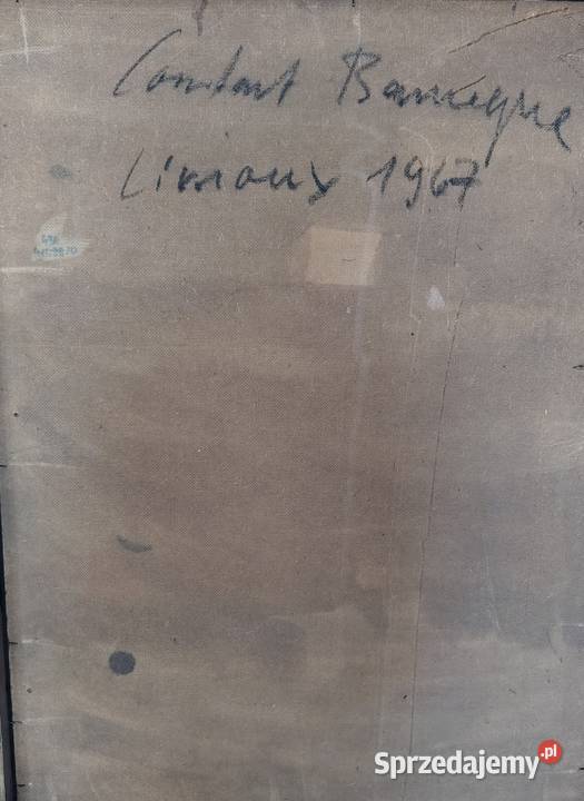 Stary obraz olejny Francja Malarstwo Kartuzy