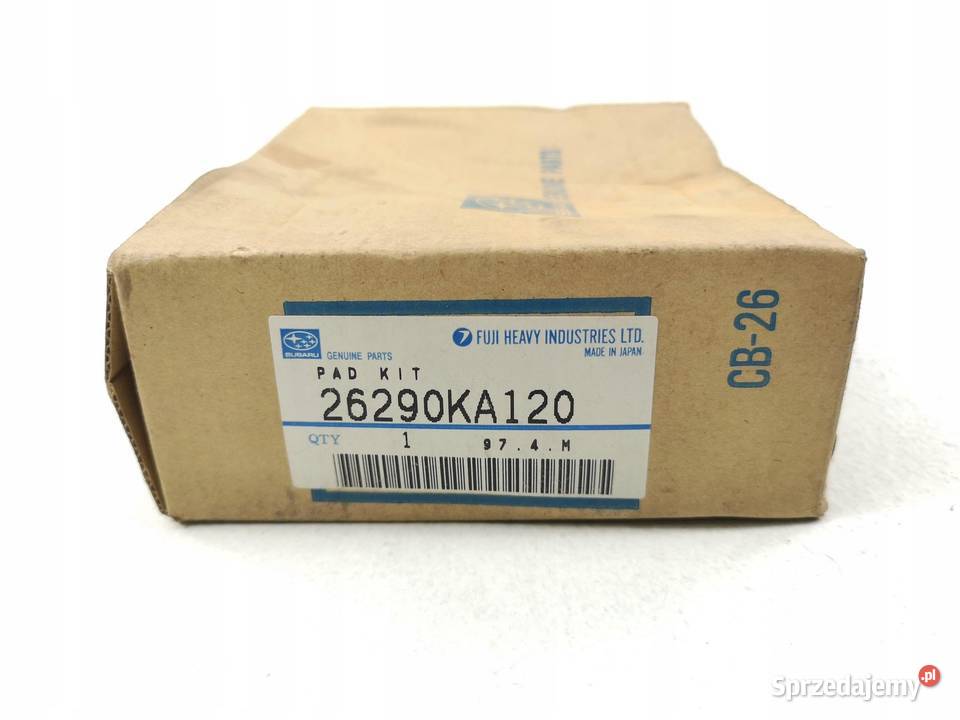 KLOCKI HAMULCOWE PRZÓD SUBARU REX 8992 08 ORI