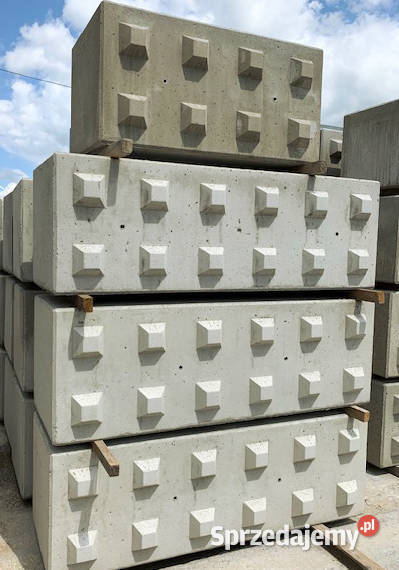 Lego blok mur betonowy zasieki bloczek zapora mazowieckie Warszawa