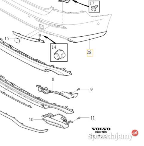 VOLVO S60 III V60 II lewa listwa nakladka dolnośląskie Bielany Wrocławskie