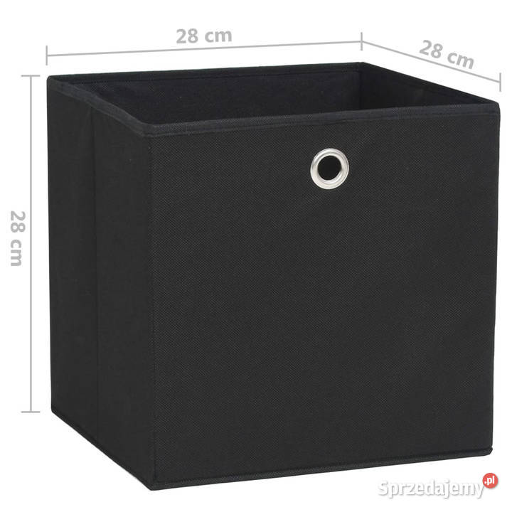 Pudełka z włókniny 10 28x28x28 czarne WM325189 Warszawa