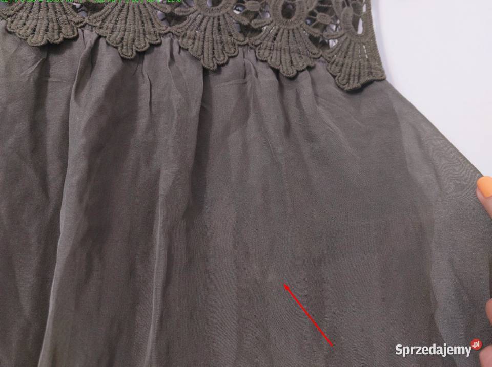 oliwkowa sukienka Solar M 38 sukienka letnia