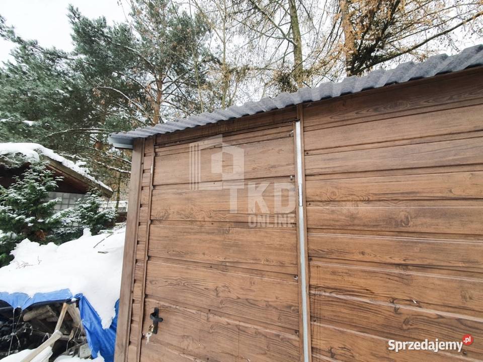 Garaż Blaszany 4x5 Brama drzwi orzech dwuspadowy Radom