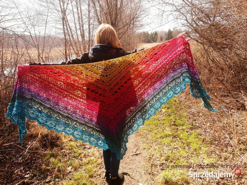 Chusta ombre tęczaRękodzieło NOWA Skarżysko-Kamienna sprzedam