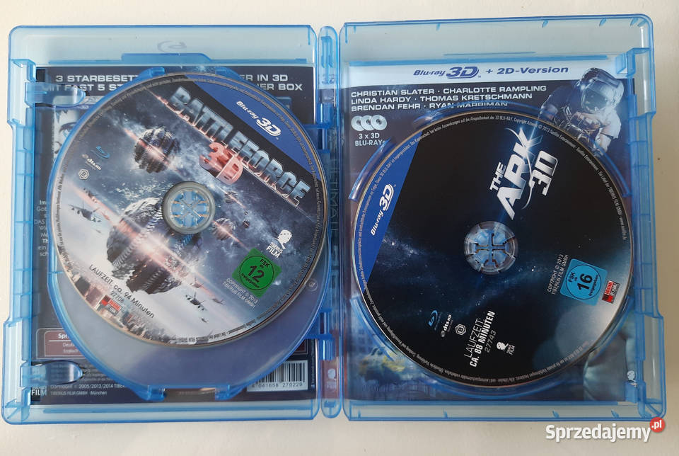 BOX 3 płyty Blu Ray 3D filmy Science Fiction Lubin sprzedam