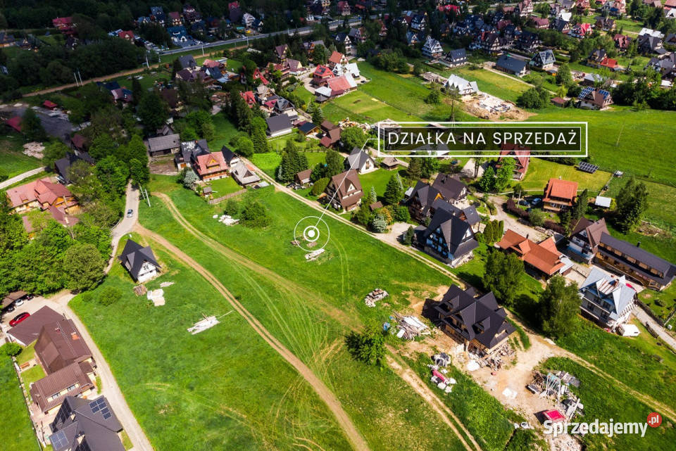 Działka budowlana w Poronienie B 854m2 Poronin