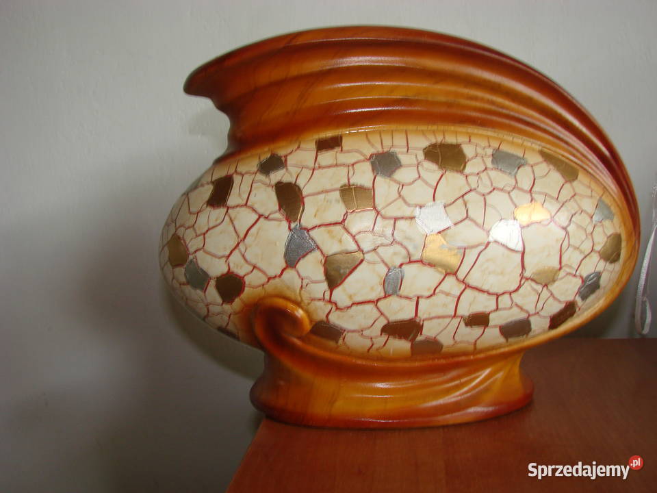 terakotowy wazon donica na kwiaty wielokolorowy