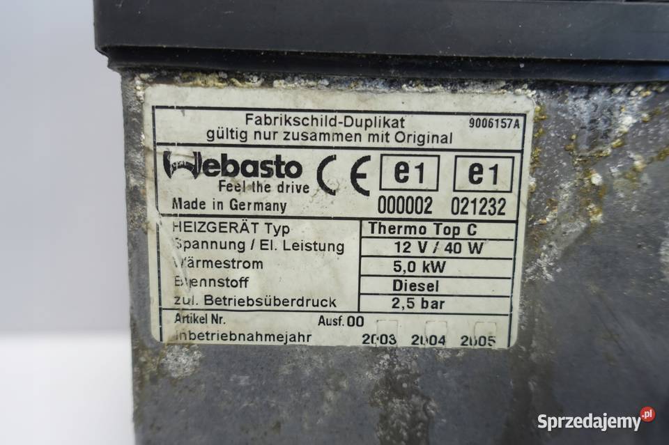 Range Rover III L322 WEBASTO ogrzewanie Rudka